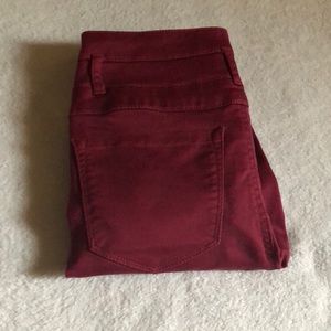 High waisted maroon Charlotte Russe Refuge pants